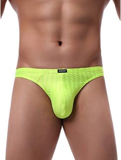 Men's Shining Thong Underwear Soft Stretch T-Back Mens Underwear Sexy Low Rise Under Panties