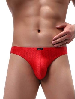 Men's Shining Thong Underwear Soft Stretch T-Back Mens Underwear Sexy Low Rise Under Panties