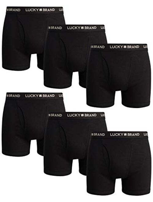 Lucky Brand Men's Cotton Boxer Briefs (6 Pack)