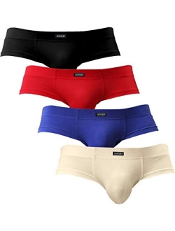 Men's Seamless Front Pouch Briefs Sexy Low Rise Men Cotton Underwear