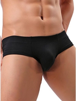 Men's Seamless Front Pouch Briefs Sexy Low Rise Men Cotton Underwear