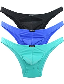 Men's Cheeky Underwear Mens Pouch Bikini Panties Sexy Branzilian Back Briefs