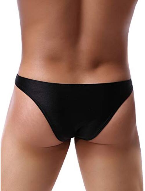 iKingsky Men's Cheeky Underwear Mens Pouch Bikini Panties Sexy Branzilian Back Briefs