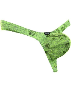 Men's Camouflage Thong Underwear Big Pouch T-Back Under Panties Enhance Underwear