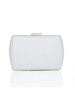 Woo Evening Clutch Bag for Women Sparkling Glitter Purse Elegant Bling Handbag for Dance Wedding Bridal Graduation Party