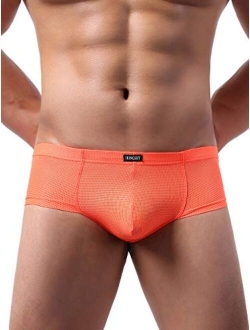 Men's Cheeky Thong Underwear Mini Cheek Boxer Briefs Sexy Brazilian Back Mens Underpanties