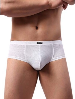 Men's Cheeky Thong Underwear Mini Cheek Boxer Briefs Sexy Brazilian Back Mens Underpanties