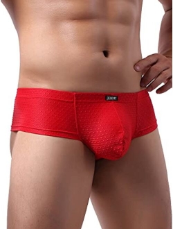 Men's Cheeky Boxer Sexy Brazilian Back Mens Underwear Low Rise Mini Cheek Thong Underpanties for Men