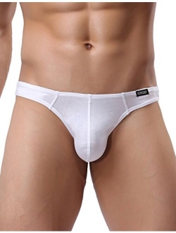 Men's Everyday Basic Modal Thong Underwear Sexy No Show T-back Under Panties