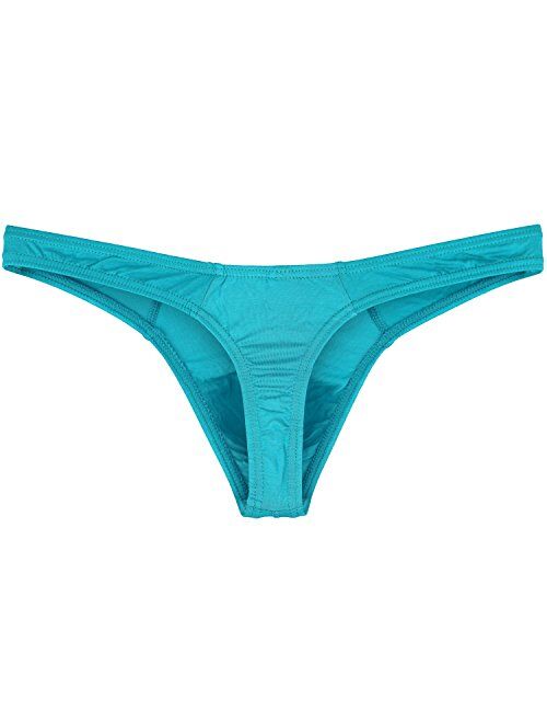 iKingsky Men's Everyday Basic Modal Thong Underwear Sexy No Show T-back Under Panties