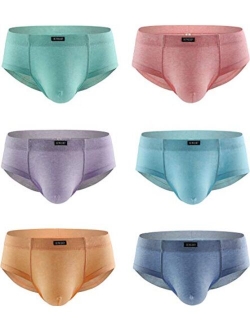 Men's Cotton Big Pouch Briefs Sexy Bulge Bikini Underwear Sexy Stretch Mens Cheeky Under Panties