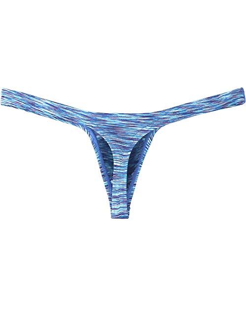 Buy Ikingsky Mens Colorful Big Pouch Thong Underwear Sexy Enhanced