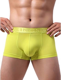 Men's Spotry Boxer Shorts Sexy U-Hance Pouch Underwear Low Rise Pouch Under Panties