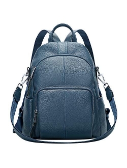 Soft Leather Backpack Purse For Women Anti-theft Backpacks Versatile Shoulder Bag Medium