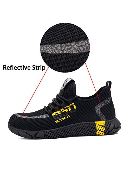 SILENTCARE Steel Toe Shoes Men Women Lightweight Work Safety Shoes Breathable Indestructible Construction Shoes