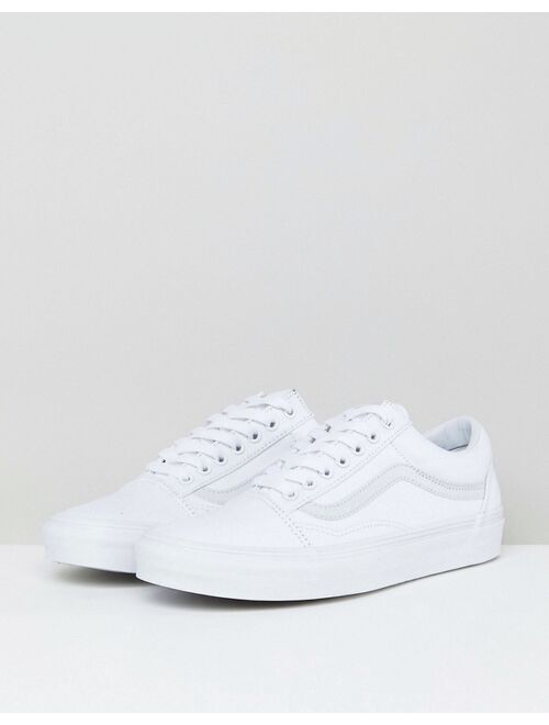 Vans Old Skool canvas sneakers in white