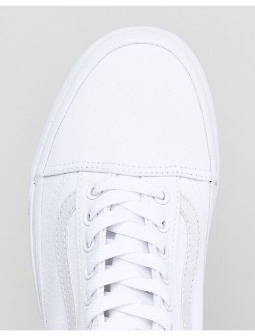 Vans Old Skool canvas sneakers in white