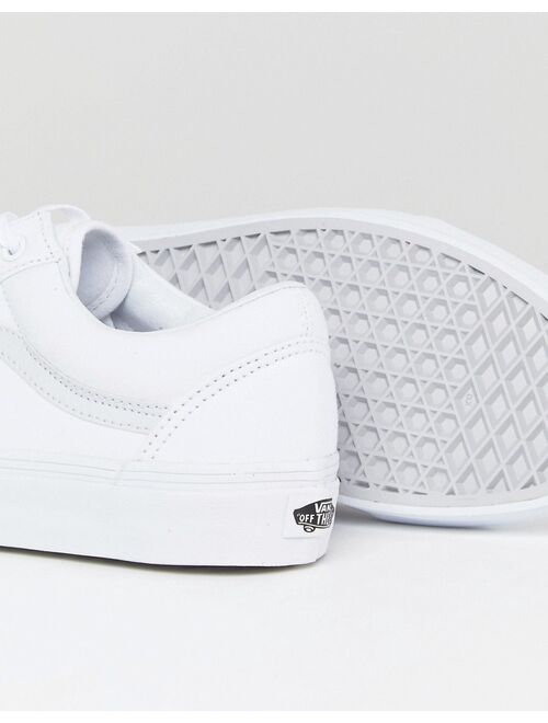 Vans Old Skool canvas sneakers in white