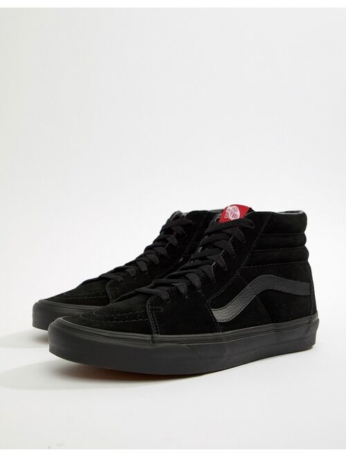 Vans Sk8-Hi Suede Sneakers In Black