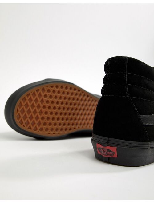 Vans Sk8-Hi Suede Sneakers In Black