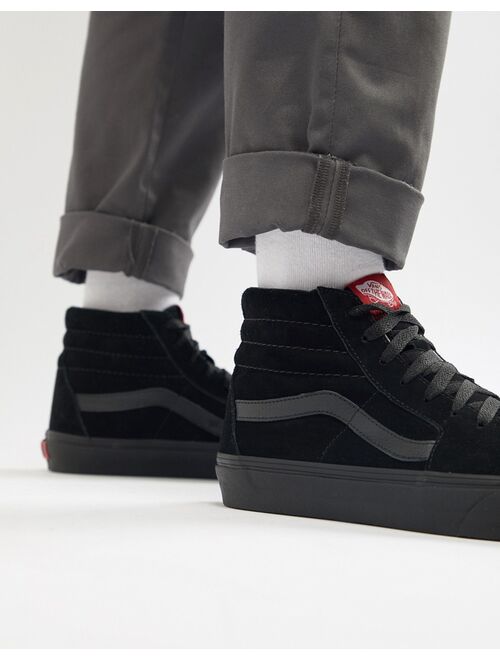 Vans Sk8-Hi Suede Sneakers In Black