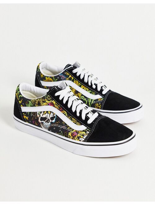 Vans Old Skool Beauty Skull sneakers in black