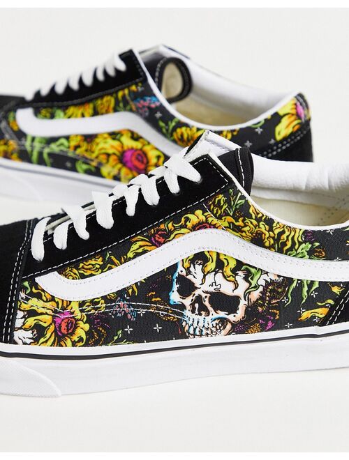 Vans Old Skool Beauty Skull sneakers in black