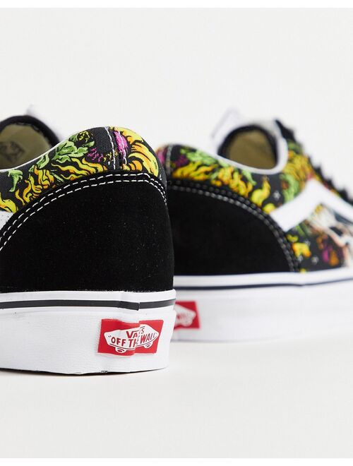 Vans Old Skool Beauty Skull sneakers in black