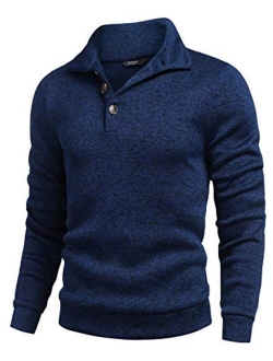 Men Casual Knit Pullover Sweatshirt Slim Fit Thermal Fashion Sweater