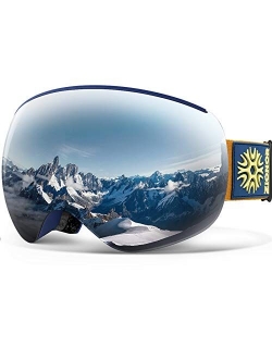 X4 PRO Ski Goggles Magnetic Snowboard Goggles Snow Goggles for Men Women