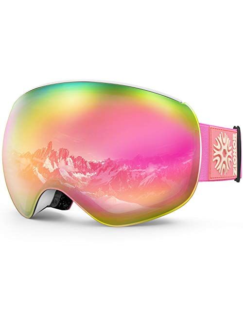 ZIONOR X4 PRO Ski Goggles Magnetic Snowboard Goggles Snow Goggles for Men Women