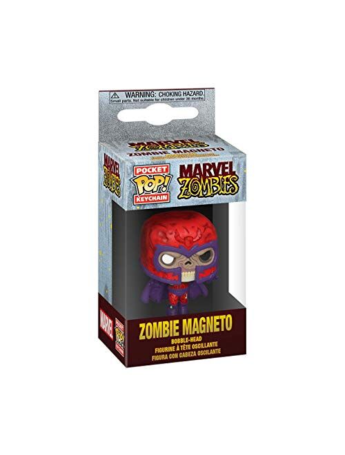 Funko Pop! Keychain: Marvel Zombies - Magneto,Multicolor,2 inches