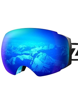 X4 Ski Goggles Magnetic Lens - Snowboard Snow Goggles for Men Women Adult