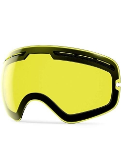 X Ski Goggles - OTG Snowboard Goggles Detachable Lens for Men Women Adult