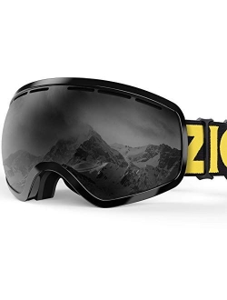 X6 Ski Snowboard Snow Goggles OTG for Men Women Anti-Fog UV Protection