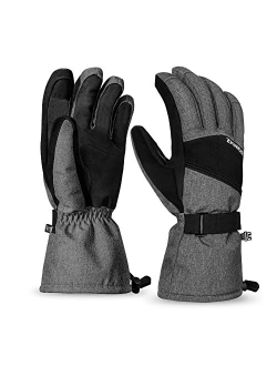 Ski Gloves, ZIONOR Waterproof Snow Gloves with 3M Thinsulate Insulation Touchscreen Snowboard Snowmobile Gloves for Men Women