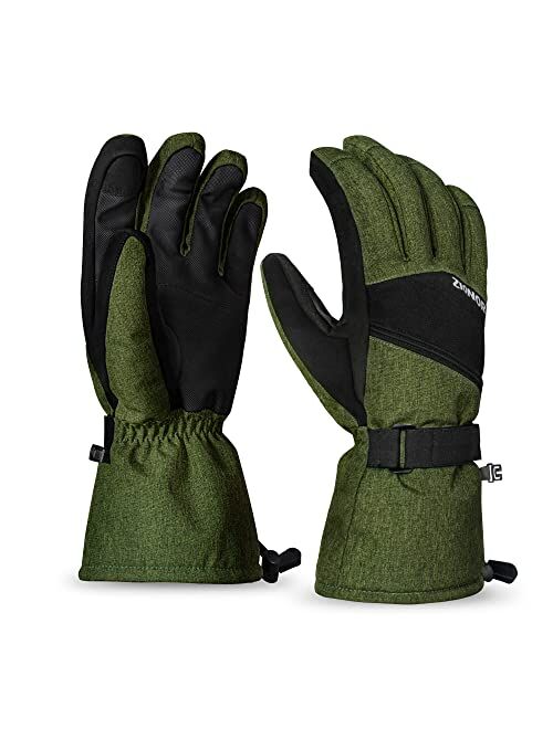 Ski Gloves, ZIONOR Waterproof Snow Gloves with 3M Thinsulate Insulation Touchscreen Snowboard Snowmobile Gloves for Men Women