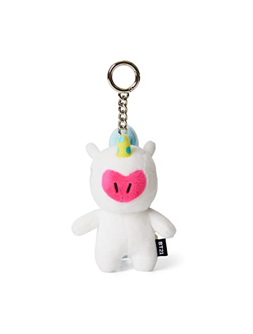 BT21 Universtar Character Cute Mini Figure Keychain Key Ring Bag Charm with Clip