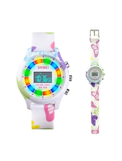 Kids Digital Sport Watch for Boys Girls Kid Waterproof Electronic Multi Function Cute Outdoor Watches with LED Luminous Alarm Stopwatch Child Wristwatch Ages 5-15