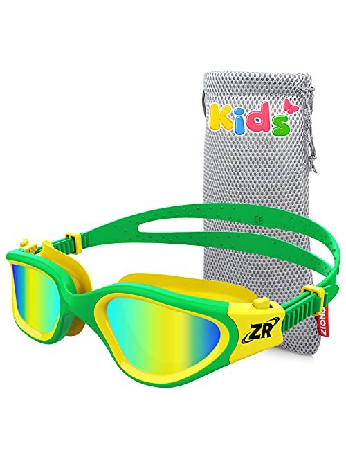 ZIONOR Kids Swim Goggles, G1MINI Polarized Swimming Goggles Comfort for Age 6-14