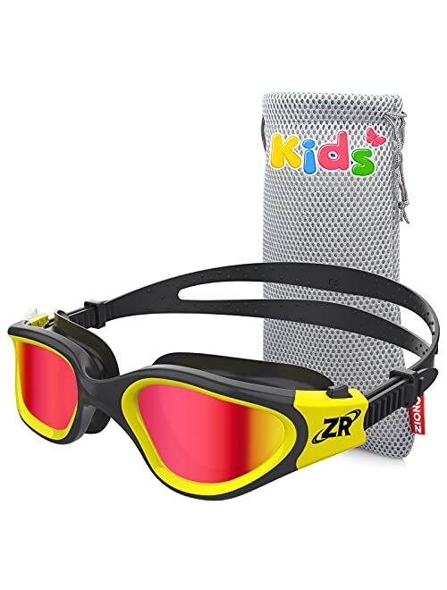 ZIONOR Kids Swim Goggles, G1MINI Polarized Swimming Goggles Comfort for Age 6-14