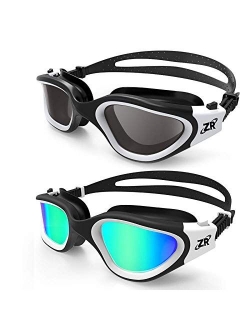 Swim Goggles, 2 Packs G1 Polarized Swimming Goggles for Adult/Men/Women