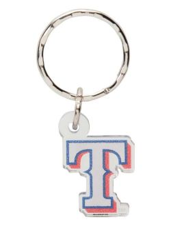 Multi Texas Rangers Metallic Freeform Acrylic Keychain