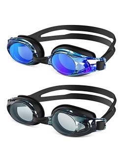 Swim Goggles, 2 Packs G8 Swimming Goggles for Adult/Men/Women/Youth