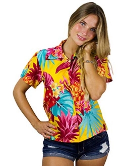 Hawaiian Shirt for Men Funky Casual Button Down Very Loud Shortsleeve Unisex Hibiscus