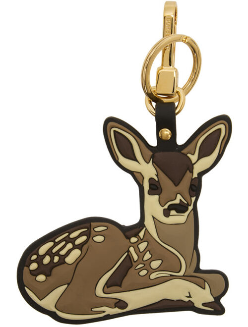 Burberry Brown 2D Deer Keychain