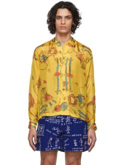 Bode Yellow Rodeo Scene Shirt