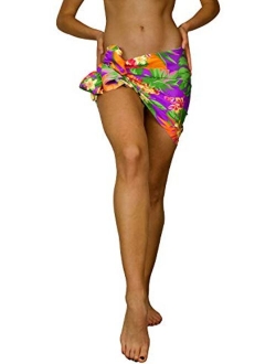 Hawaiian Sarong Pareo Beach Wrap for Women Funky Casual Bikini Cover Up Very Loud Swimsuit Pineapple Print