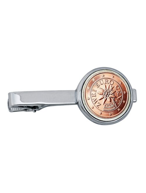 American Coin Treasures Austrian 2 Euro Bar Coin Tie Clip