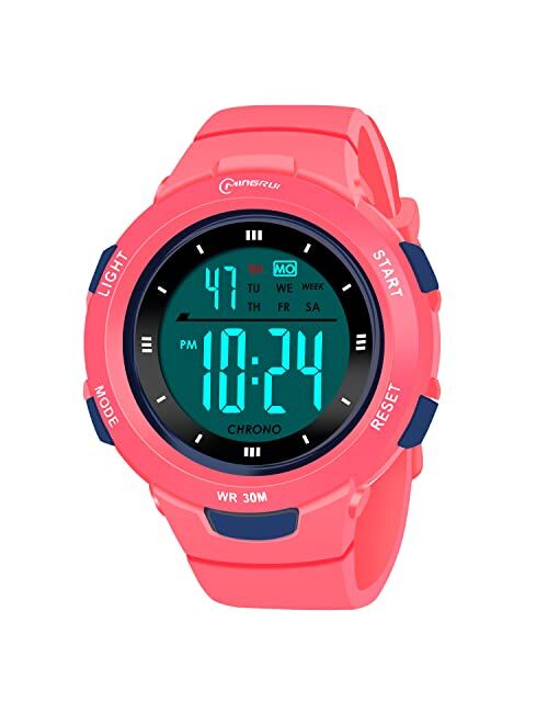 CakCity Kids Watches Digital Sport Watches for Girls Outdoor Waterproof Watches with Alarm Stopwatch Leisure Child Wrist Watch Ages 5-10